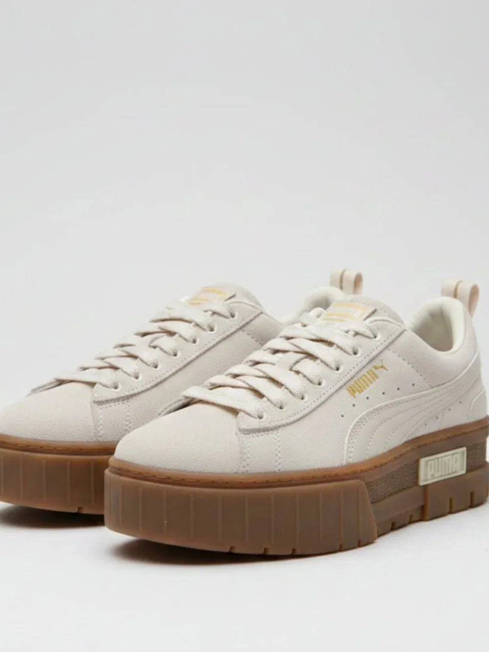 Puma Mayze Suede Platform Sneakers Size 7.5 | Women's Chunky Sneakers - Picture 1 of 7